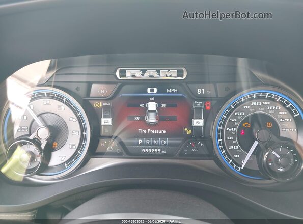 1C6SRFHT3MN603167 2021 RAM 1500 Black უკანა სავარძლების ხედი