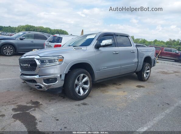 1C6SRFHT4KN595593 2019 RAM 1500 Silver წინა მარცხენა ხედი სამი მეოთხედიდან