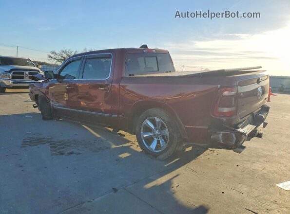1C6SRFHT4LN387134 2020 RAM 1500 Burgundy Rear left