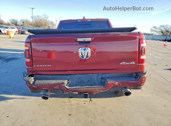 1C6SRFHT4LN387134 2020 RAM 1500 Burgundy Rear view