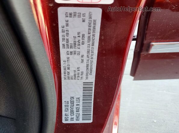 1C6SRFHT4LN387134 2020 RAM 1500 Burgundy Engine compartment view