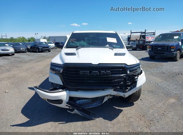 1C6SRFJP2SN743219 2025 RAM 1500 White Սարքավորումների վահանակի տեսք