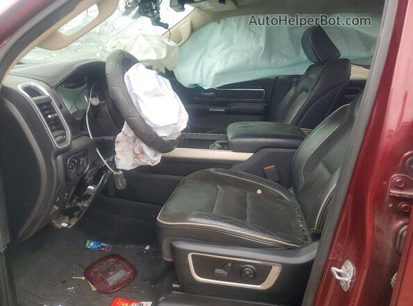 1C6SRFJT2MN509775 2021 RAM 1500 Burgundy Widok wnętrza z przodu