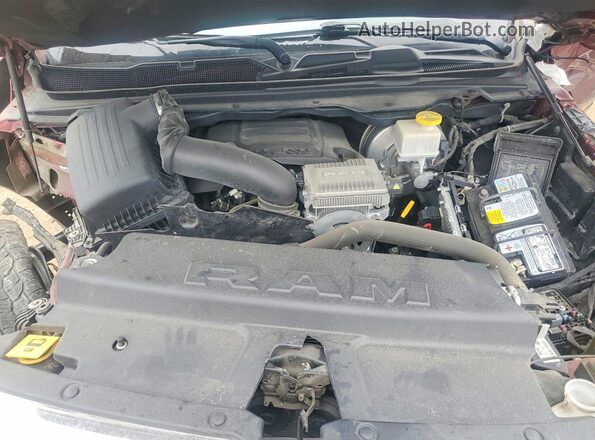 1C6SRFJT2MN509775 2021 RAM 1500 Burgundy Widok wnętrza z tyłu