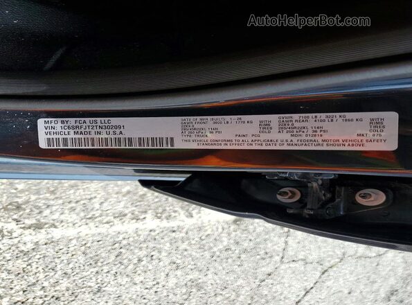 1C6SRFJT2TN302091 2026 RAM 1500 Charcoal 