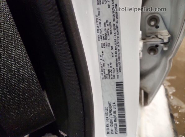 1C6SRFJT4PN580027 2023 RAM 1500 White Engine compartment view