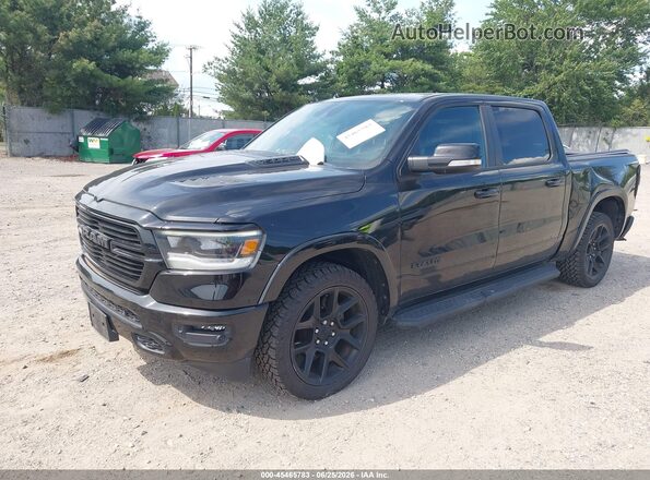 1C6SRFJT5MN602158 2021 RAM 1500 Black Առջևի ձախ երեք քառորդ տեսարան