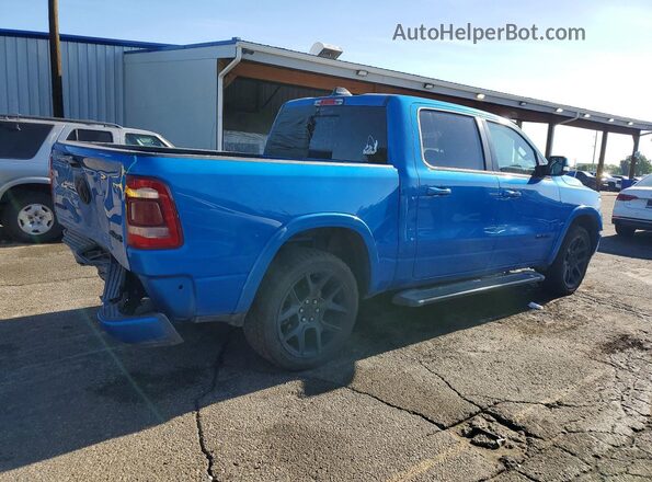 1C6SRFJT8MN525639 2021 RAM 1500 Blue Trasero derecho