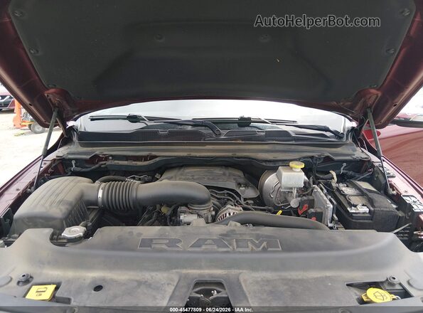 1C6SRFJT8MN736629 2021 RAM 1500 Бордовый Вид сзади