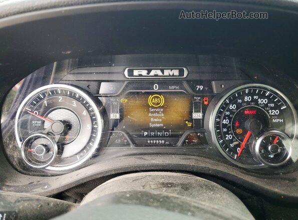 1C6SRFJT8NN167105 2022 RAM 1500 White Widok zestawu wskaźników