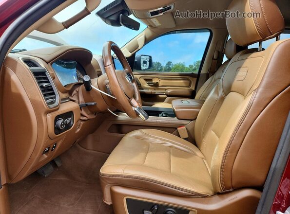 1C6SRFKT1LN208346 2020 RAM 1500 Burgundy Vista interior delantera