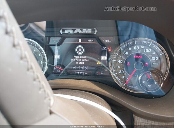 1C6SRFKT2LN136959 2020 RAM 1500 White უკანა სავარძლების ხედი