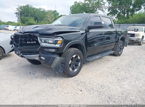 1C6SRFLM6NN207641 2022 RAM 1500 Black წინა მარცხენა ხედი სამი მეოთხედიდან