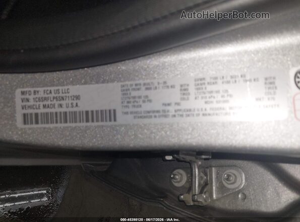 1C6SRFLP6SN711290 2025 RAM 1500 Silver Вид підкапотного простору