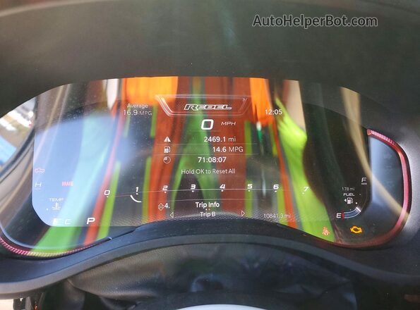 1C6SRFLP9SN706150 2025 RAM 1500 Black Instrument cluster view
