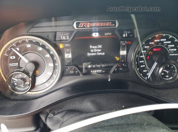 1C6SRFLT2MN510874 2021 RAM 1500 Black Widok zestawu wskaźników