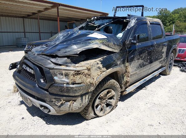 1C6SRFLT3LN351264 2020 RAM 1500 Black Առջևի ձախ երեք քառորդ տեսարան