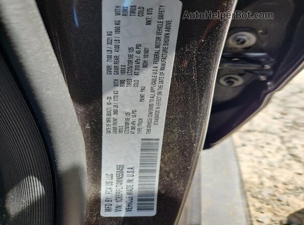 1C6SRFLT4MN558456 2021 RAM 1500 Gray VIN sticker view