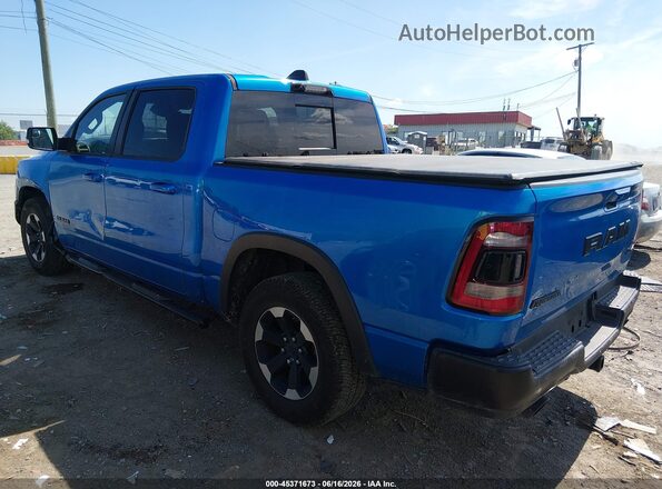 1C6SRFLT6MN573931 2021 RAM 1500 Blue Trasero izquierdo