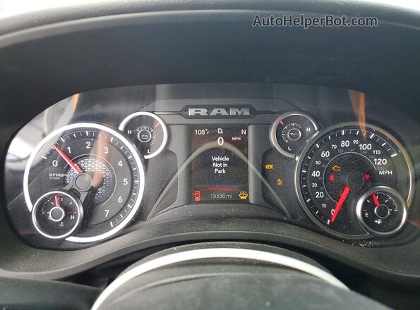 1C6SRFMP4SN752466 2025 RAM 1500 White ხელსაწყოთა პანელის ხედი