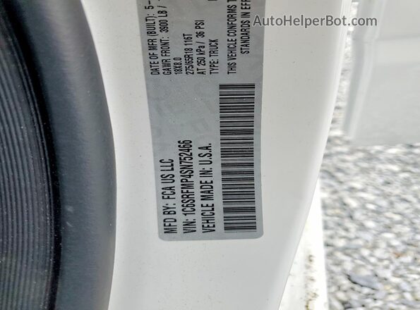 1C6SRFMP4SN752466 2025 RAM 1500 White სალონის 360-გრადუსიანი ხედი