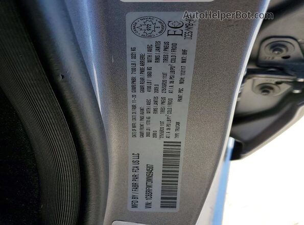 1C6SRFMT3MN594587 2021 RAM 1500 Silver VIN կոդի պիտակի տեսք