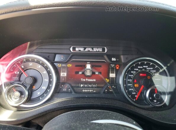 1C6SRFTT0MN707686 2021 RAM 1500 Silver Instrument cluster view