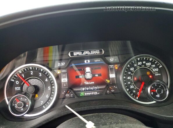 1C6SRFVT2MN516848 2021 RAM 1500 White Instrument cluster view