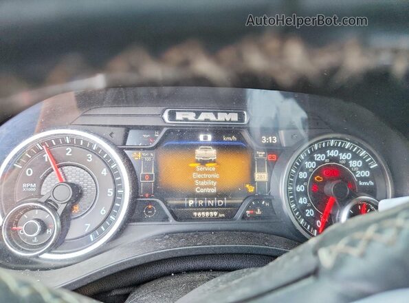 1C6SRFVT6NN154458 2022 RAM 1500 Black Instrument cluster view