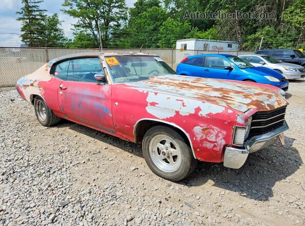1D37H2R576153 1972 CHEVROLET CHEVELLE Red 