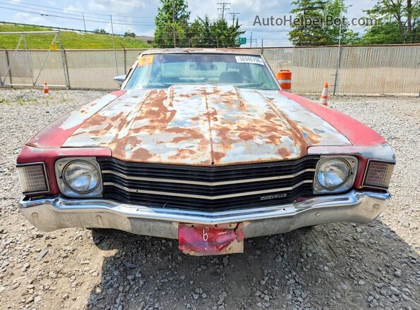 1D37H2R576153 1972 CHEVROLET CHEVELLE Red 