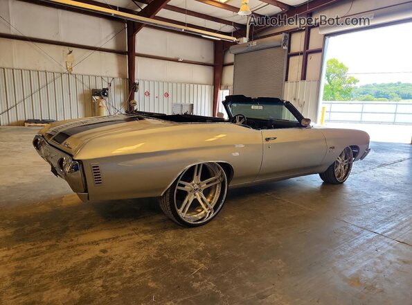1D67J2K535981 1972 CHEVROLET CHEVELLE Серебряный 