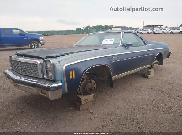 1D80U6B514865 1976 CHEVROLET EL Синий Передняя левая четверть