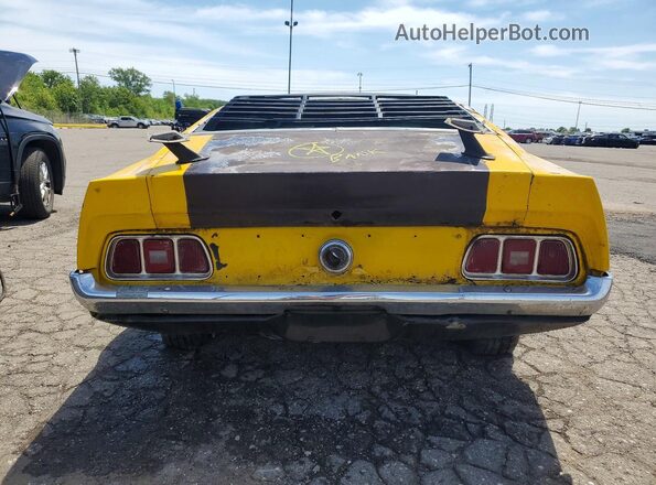 1F05H192285 1971 FORD MUSTANG Yellow Հետևի տեսք