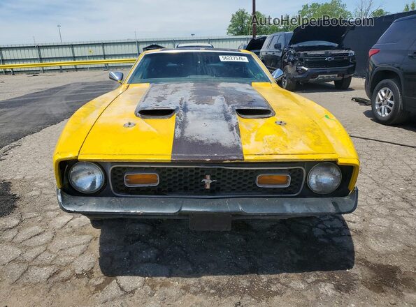 1F05H192285 1971 FORD MUSTANG Yellow Դիմացի տեսք