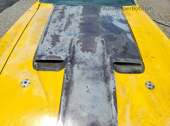 1F05H192285 1971 FORD MUSTANG Yellow Սալոնի հետևի տեսք
