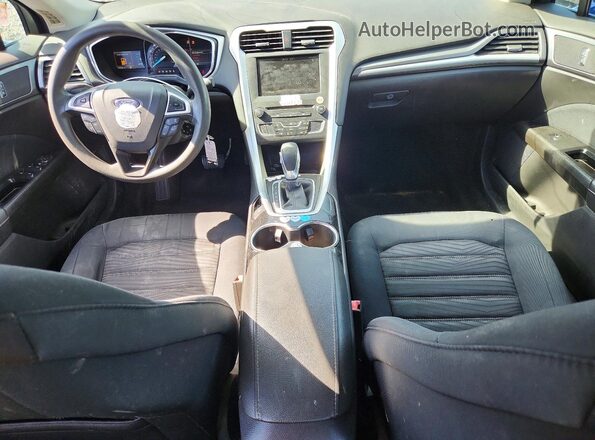 1FA6P0H75G5113646 2016 FORD FUSION Синий Вид панели приборов