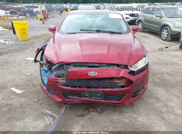 1FA6P0H78G5106688 2016 FORD FUSION Red უკანა სალონის ხედი