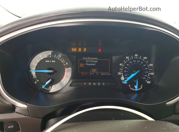 1FA6P0H79G5118316 2016 FORD FUSION White Instrument cluster view