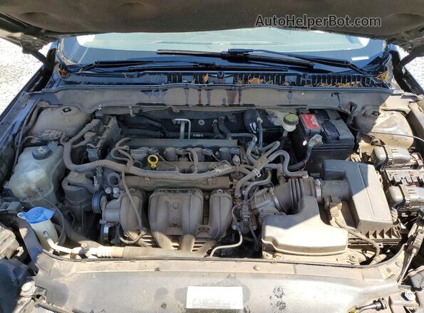 1FA6P0H7XG5105252 2016 FORD FUSION Black Սալոնի հետևի տեսք