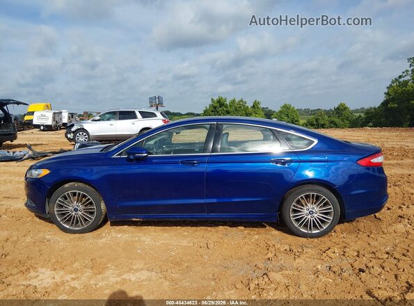 1FA6P0HD1G5118669 2016 FORD FUSION Синий Вид задней части салона