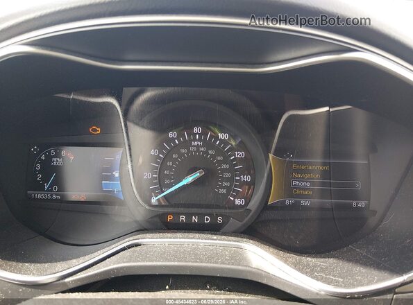 1FA6P0HD1G5118669 2016 FORD FUSION Синий Вид задних сидений