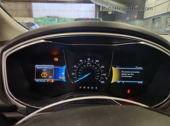 1FA6P0HD3G5113411 2016 FORD FUSION Blue Widok zestawu wskaźników