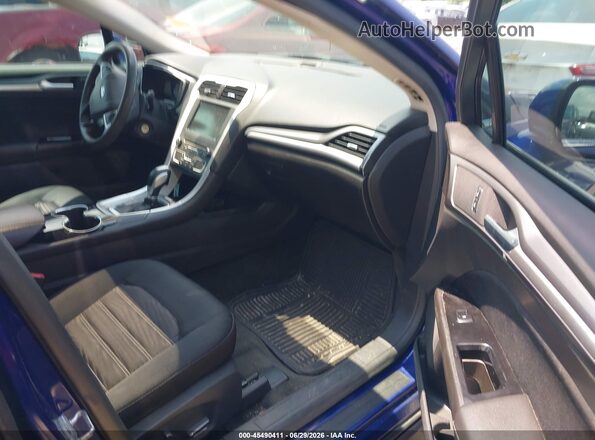 1FA6P0HD6G5111331 2016 FORD FUSION Blue Front interior view