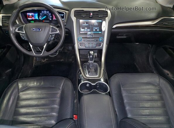 1FA6P0HD8G5124601 2016 FORD FUSION Черный Вид панели приборов