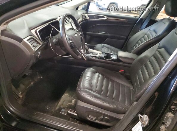 1FA6P0HD8G5124601 2016 FORD FUSION Черный Вид салона спереди