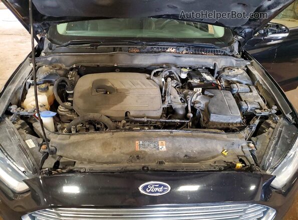 1FA6P0HD8G5124601 2016 FORD FUSION Черный Вид задней части салона