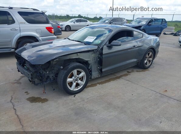 1FA6P8AM0G5241887 2016 FORD MUSTANG Gray წინა მარცხენა ხედი სამი მეოთხედიდან