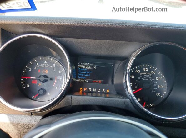 1FA6P8AM0G5298591 2016 FORD MUSTANG Red Вид щитка приладів