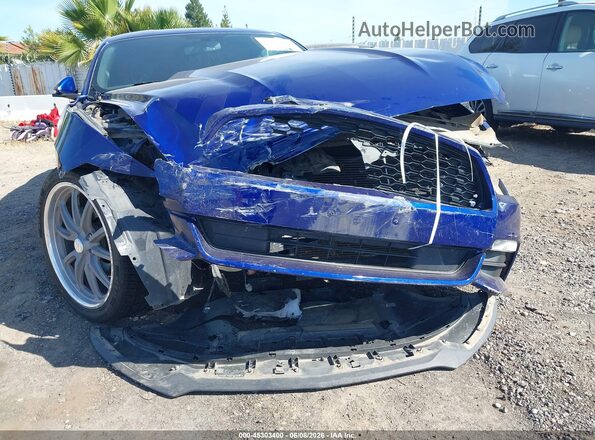 1FA6P8AM0G5323571 2016 FORD MUSTANG Blue Front view